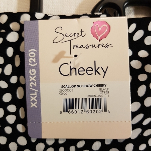 Secret Treasures women's size XXL or 20 scalloped no show Cheeky panties - Picture 3 of 4